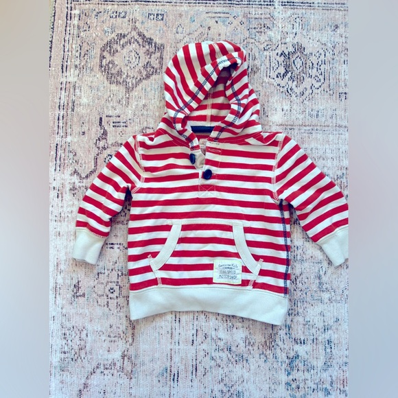 OshKosh B'gosh Other - OshKosh B'gosh Red and White Striped Kids Hoodie